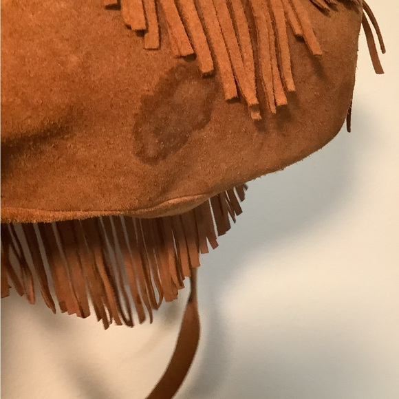 Frye and Co. Phoebe fringed leather suede boho bucket drawstring western bag - Picture 6 of 16